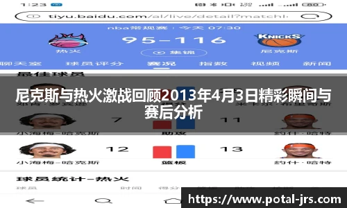 尼克斯与热火激战回顾2013年4月3日精彩瞬间与赛后分析